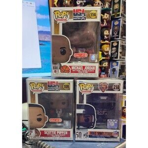 Funko Pop! Chicagoland Heros:  Jordan 114, Pippen 109, Singletary 218